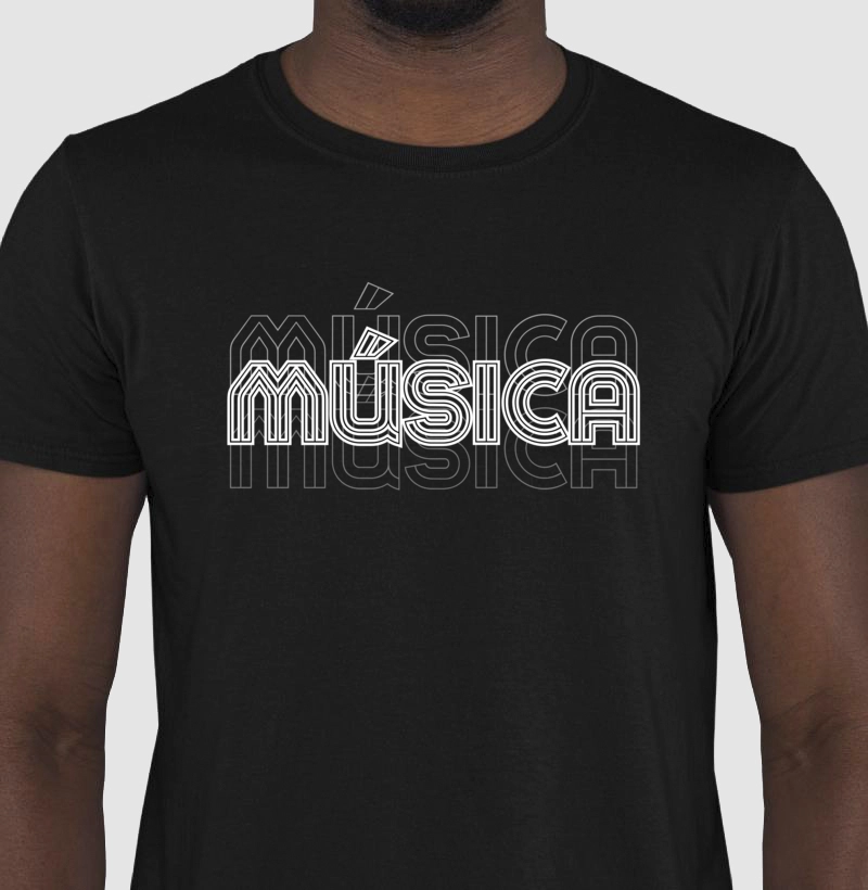 Camiseta Música Estilizada