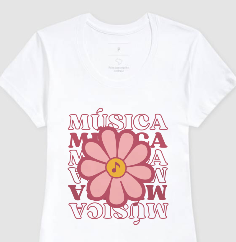 flor melodica camiseta